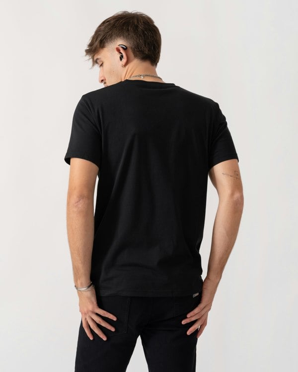 Fjallraven Logo Mens T-Shirt - Black 550