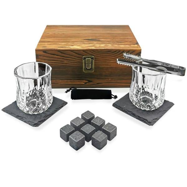 Personalised Whisky Glasses And Stones Set - lifestyle shot