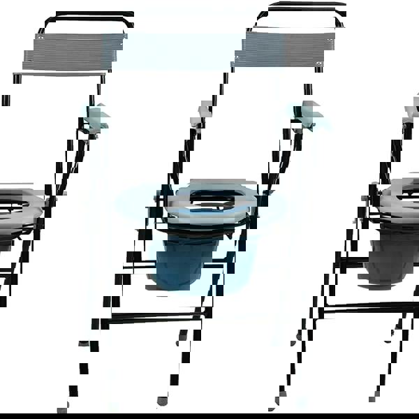 Gr8 Home Folding Steel Commode Toilet Chair Foldable Seat And Pan Portable disability aid