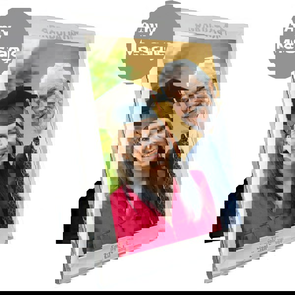 Personalised Memento Company Personalised Graduation 10x8 Silver Photo Frame