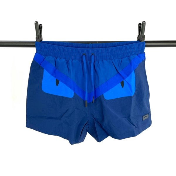 Fendi Bug Eye Swim Shorts Blue