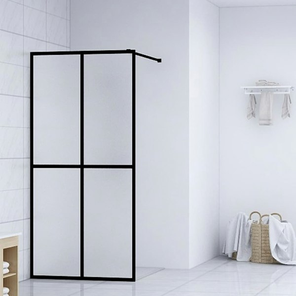 Berkfield Walk-in Shower Screen Frosted Tempered Glass 80x195 cm