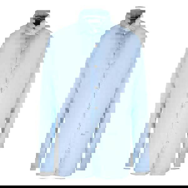 Aquascutum Mens Plain Long-Sleeved Shirt - Light Blue