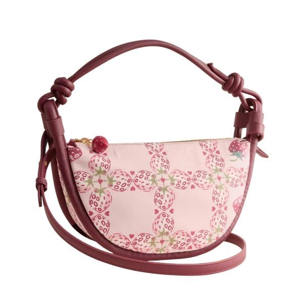Cath Kidston Strawberry Knot Shoulder Crossbody Bag - Pink - 