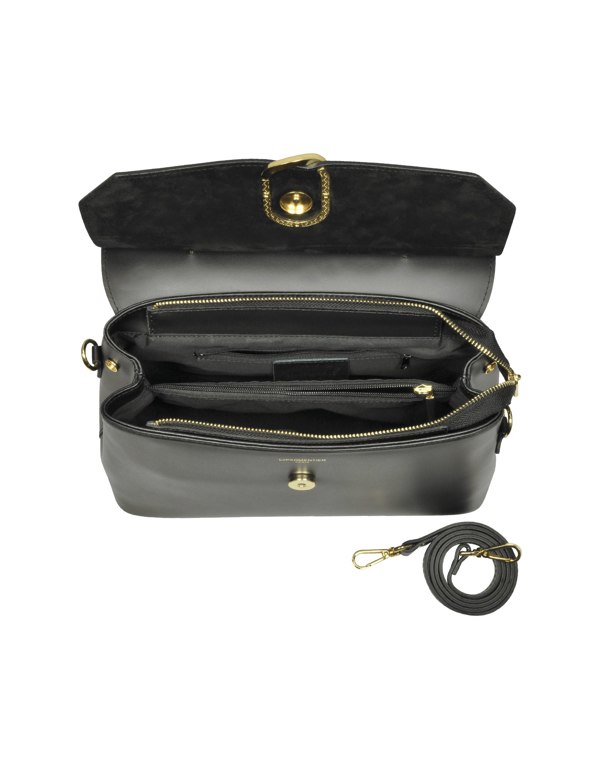 Le Parmentier Thais Satchel Bag - Black