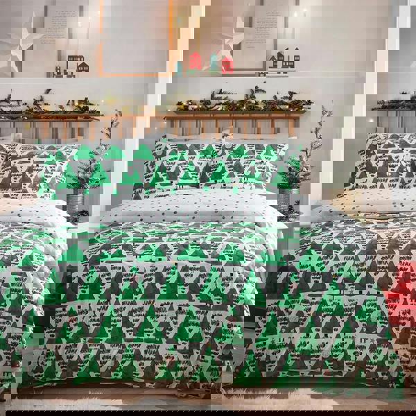 Furn Hide + Seek Santa Claus Duvet Cover Set - Green