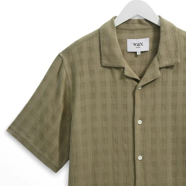 Wax London Didcot Open Weave Shirt