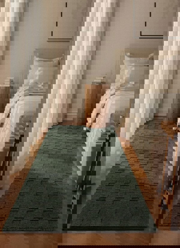 The Rugs Scala Handwoven Wool Rug - Quality Checkered Design