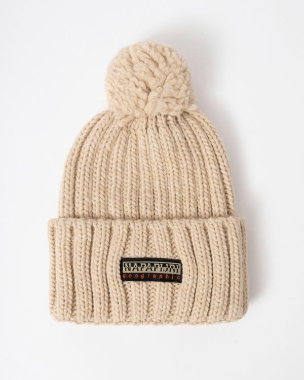 Napapijri Fea 2 Bobble Hat - Beige Dimity N1J