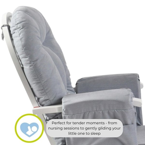 Haywood reclining nursing chair cloud grey