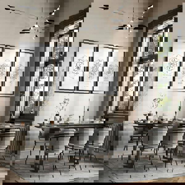 Canvas Pictures For Living Room | Set of 3 Sacred Geometry Wall art Prints