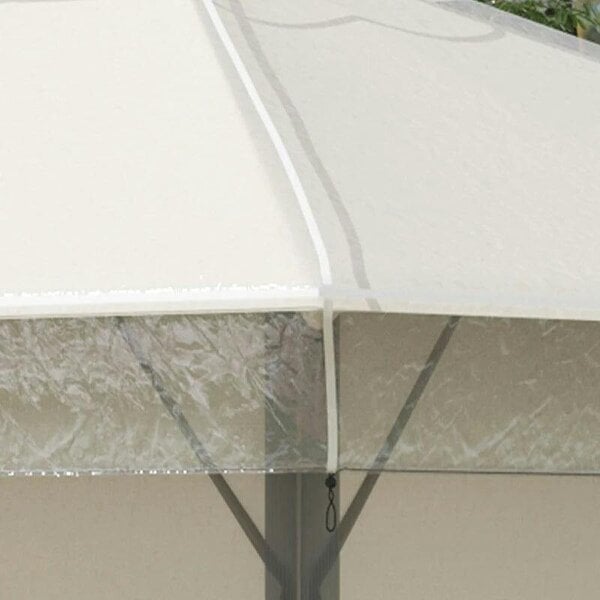 3 x 3 (m) Gazebo Protective Cover, Waterproof Transparent Gazebo Replacement Canopy Cover Top for Canopy and Tent