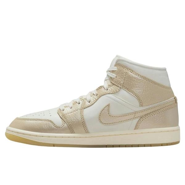 Nike Air Jordan 1 Mid SE Metallic Team Gold Trainers UK 8