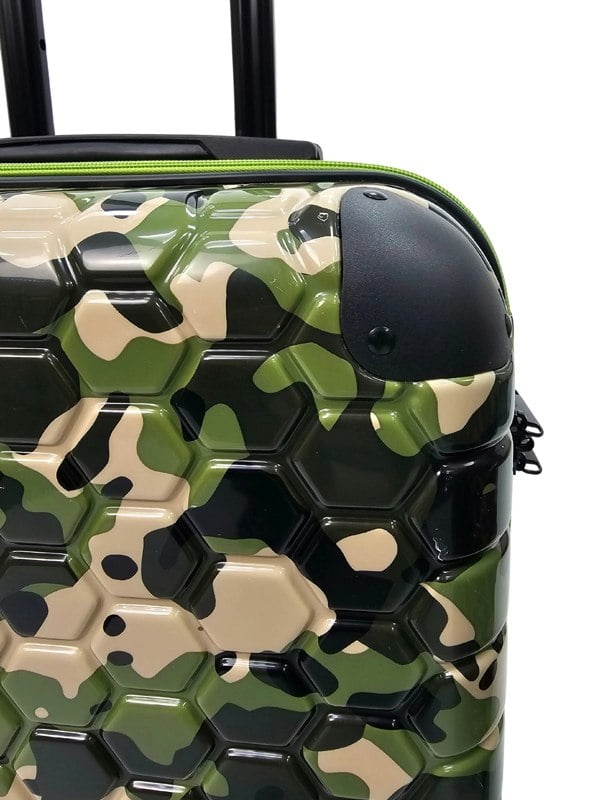 TruClothing Camo Print Hard Case Shell Suitcase