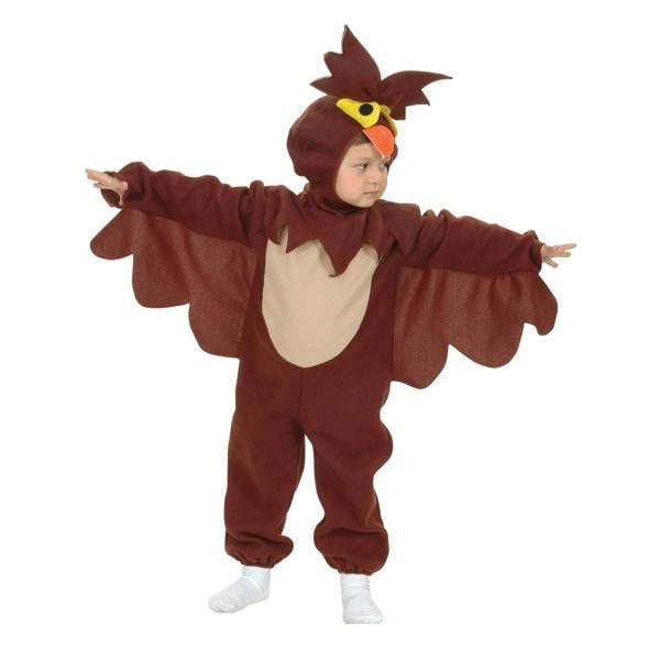 Bristol Novelty Childrens/Kids Owl Costume - Brown - 