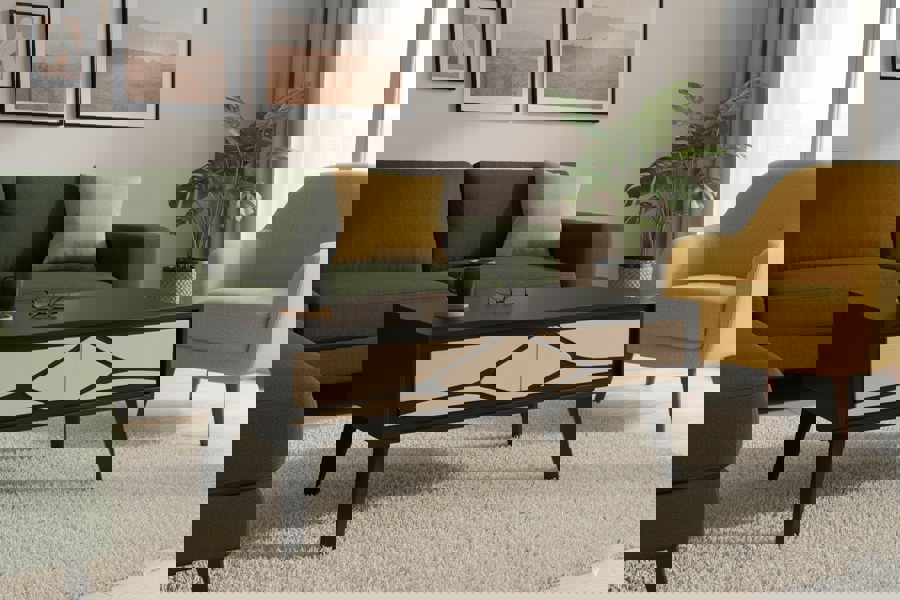 IH Design Dusk Mango Wood Coffee table with Storage