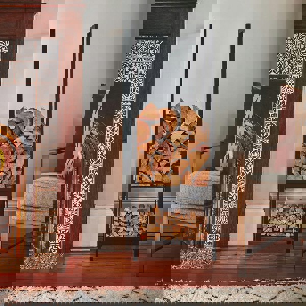 Ivyline Tall Square Shelved Log Storage