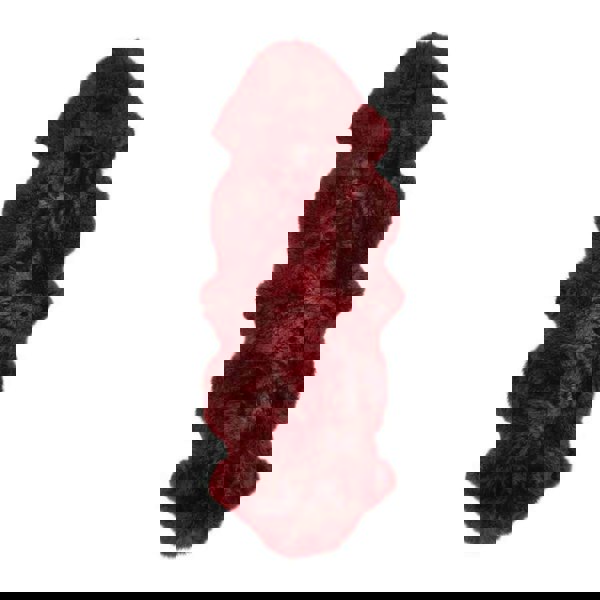 Genuine Berry Red Sheepskin Faux Fur Rug – The Rugs