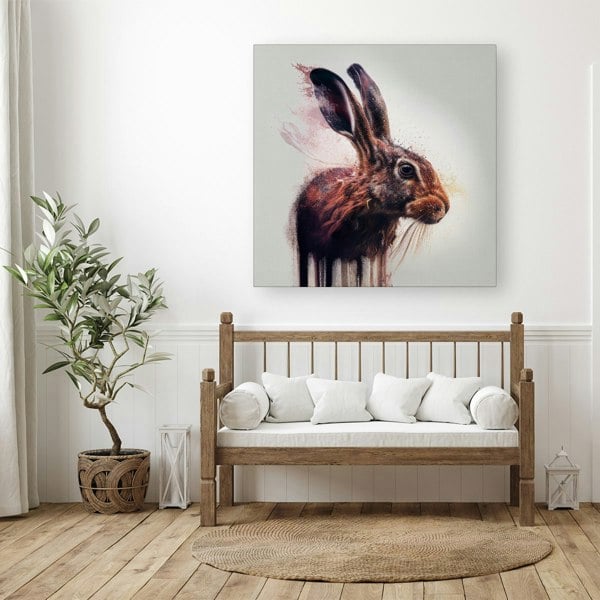 Warren Reed Hare Face Splashart Canvas