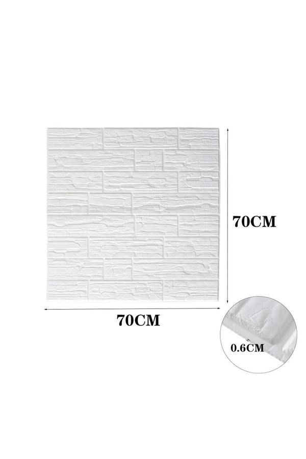 Living and Home 6 Pcs 3D Wall Panel Decorative Wallpaper