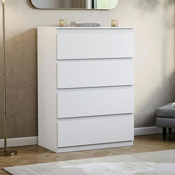 Vida Designs Denver 4 Drawer Chest, Black