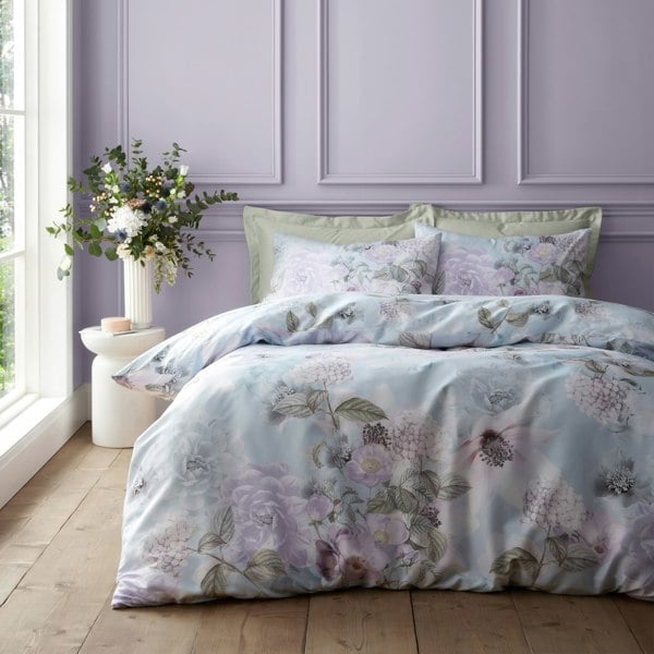 Catherine Lansfield RHS x Catherine Lansfield Floral Serenity So Soft Duvet Cover Set Blue