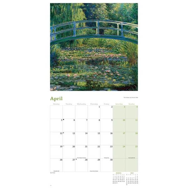 Monet Calendar 2027, Wall Calendars, Month To View, Art, Gift