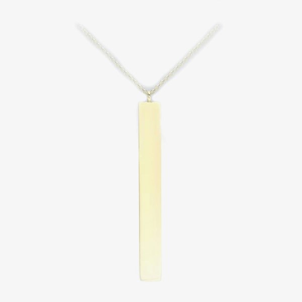 T. H. Baker 9ct Yellow Gold Vertical Bar Pendant 1.19.7490