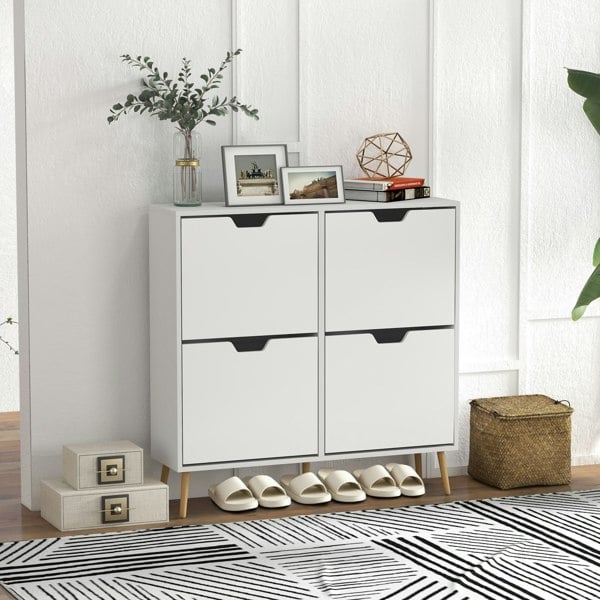 Flip-down Shoe Cabinet