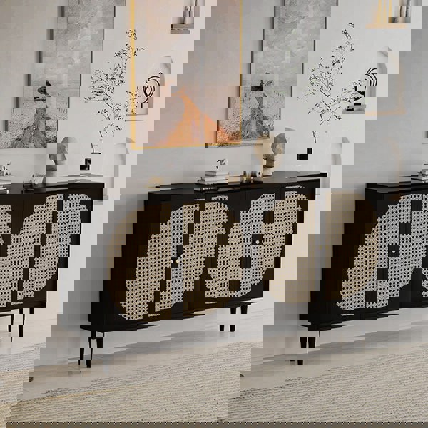 Debby Rattan Sideboard, Black-Rit Concept-Rit Concept