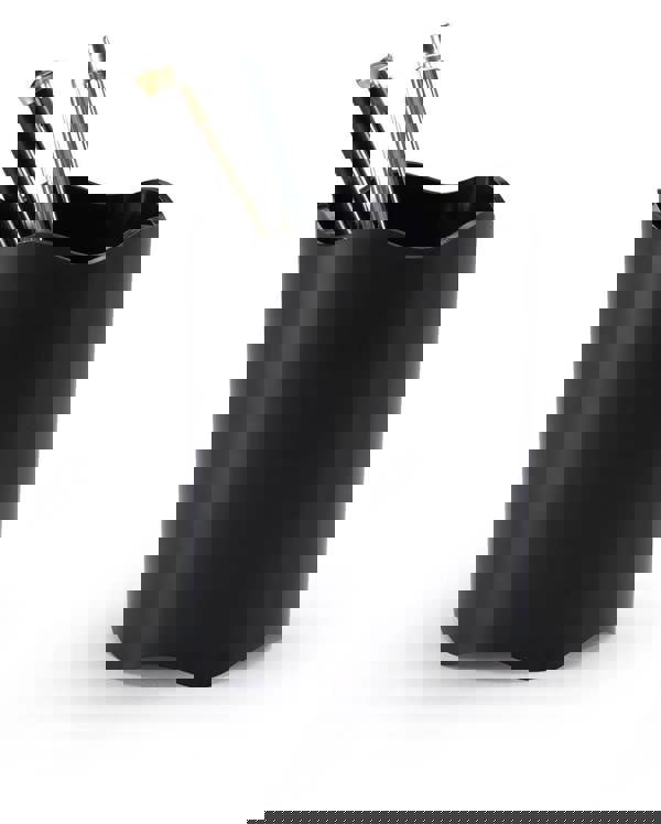 Durable TREND Pen Pot Pencil Holder Desk Tidy Organiser | 6 Pack | Black