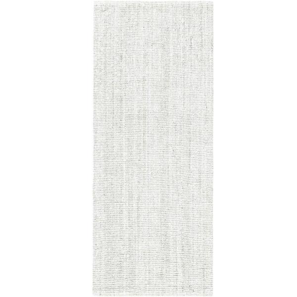 Boucle Jute Jaipur Rug White, textured design, easy care, durable lasting.