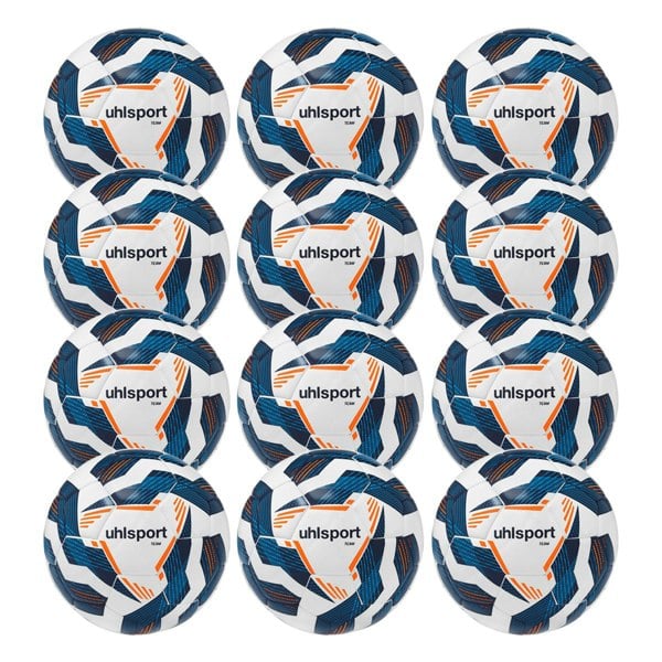 Uhlsport Team Training Football Size 5 Pack of 12 - White