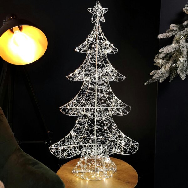 Samuel Alexander 90cm Light Up Tree Christmas Decoration with 300 Warm White LEDs