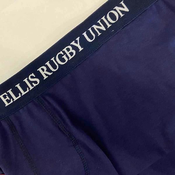 Ellis Rugby Rugby Union Boxer Trunks by Ellis Rugby - Navy Tackle