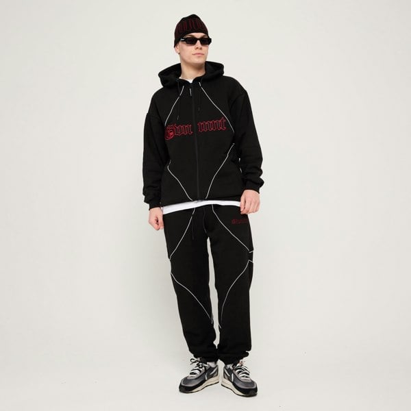 GVNMNT Clothing Co Exo Jog Pant - Black / Red