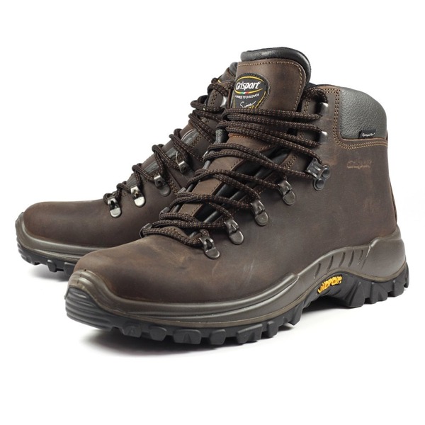 Grisport Mens Avenger Waxy Leather Walking Boots - Brown