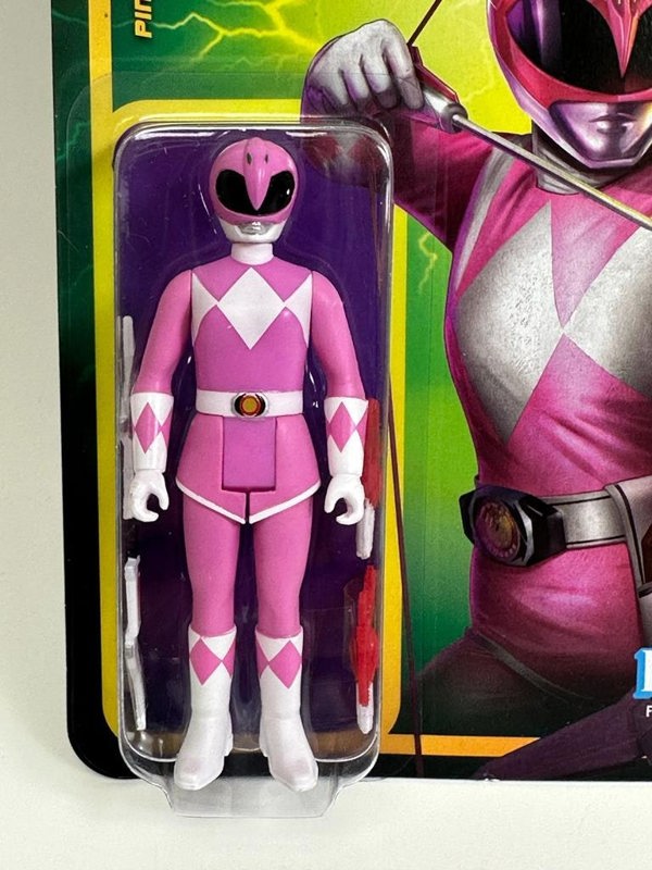 Re Action Figure Super 7 Pink Ranger Mighty Morphin Power Rangers 3.75 Inch Re Action Super7