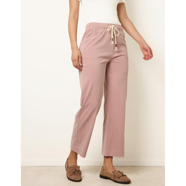 Blue Vanilla Elasticated Waist Trouser With Drawstring