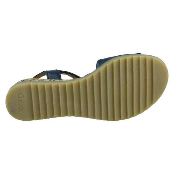 Gabor Ladies Gabor Wedge Open Toe Sandals With Buckle Fastening 62.751