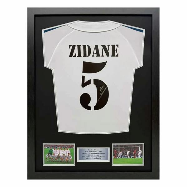 Unbranded Framed Zinedine Zidane signed Real Madrid 2001-02 shirt