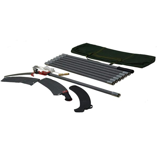 Gr8 Garden Manual Pole Saw 2in1 Extendable Tree Pruner 7.3-27 ft Fiberglass Pole Scissors