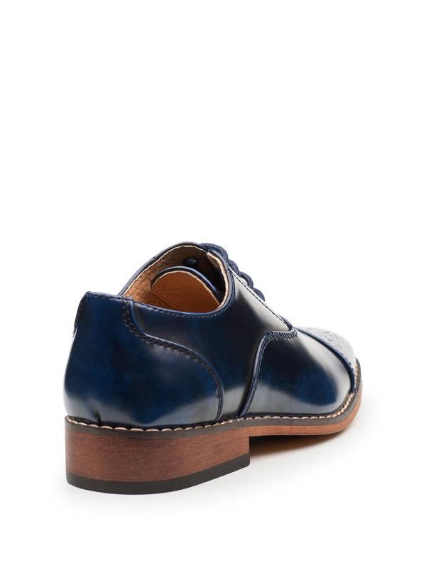 boys formal navy communion shoes