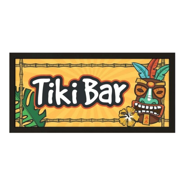 Wall Art Framed Print  Home Tiki Bar