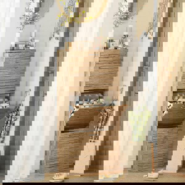 Flip-down Shoe Cabinet