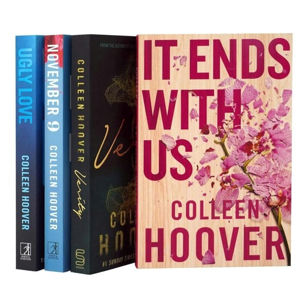 Colleen Hoover Collection 4 Books Set It Ends With Us, Ugly Love, November 9, Verity