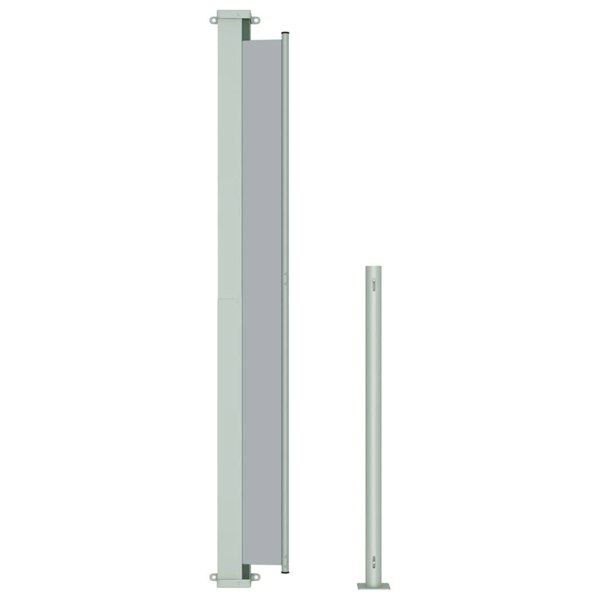 Berkfield Patio Retractable Side Awning 180x300 cm Grey