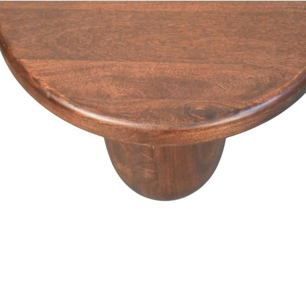 Artisan Furniture Solid Wood Clara Sculpted Coffee Table, Brown