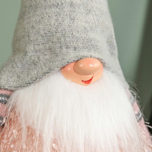 Samuel Alexander 30cm Christmas Male Gonk with LED Light - Grey Hat