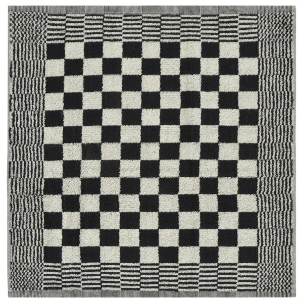 Berkfield 20 Piece Towel Set Black and White Cotton